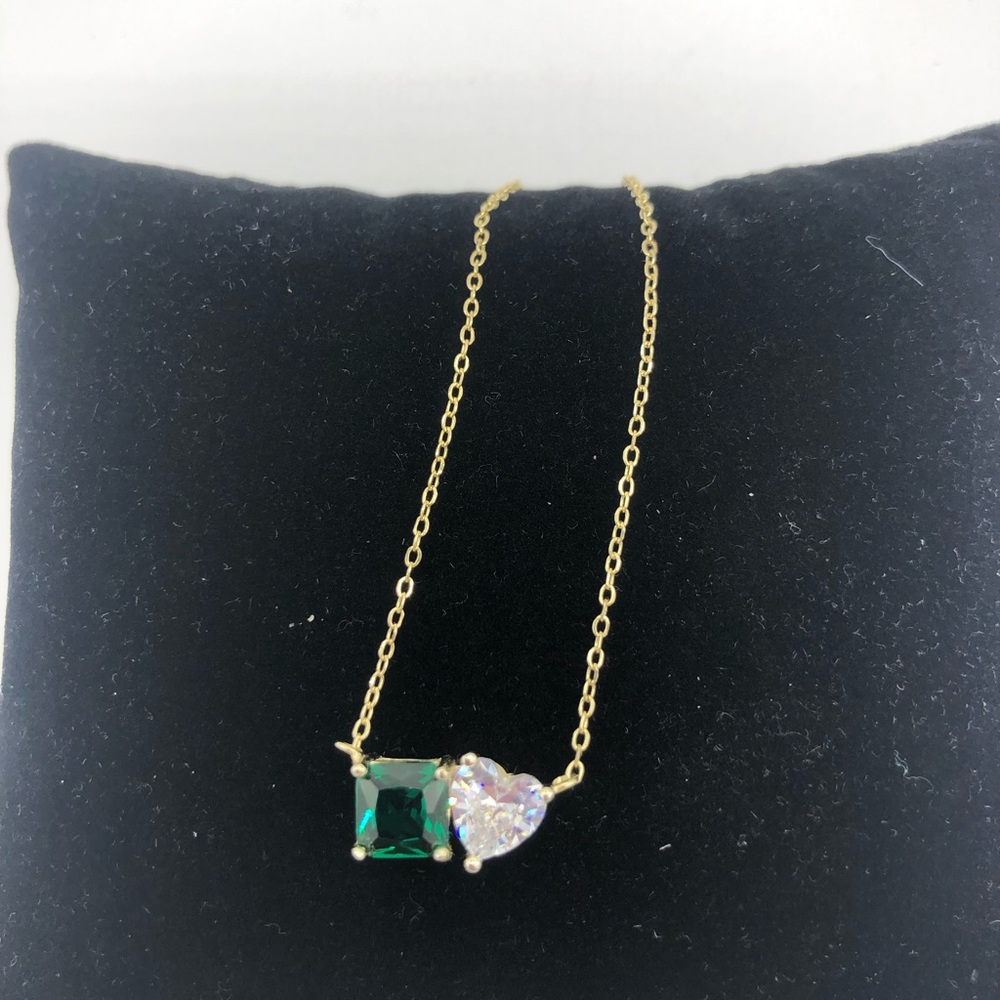 2 Stone Duo Necklace - Picture 9 of 10
